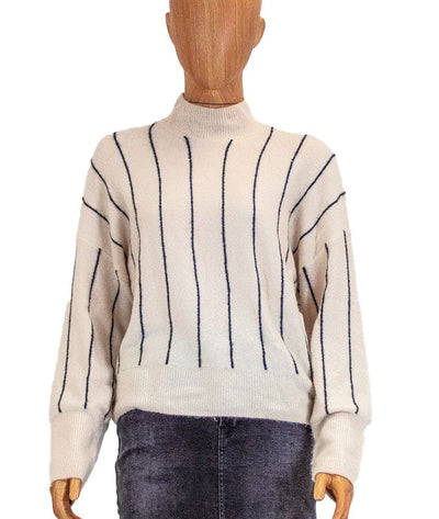 Amuse Society Clothing Small Striped Pullover Sweater