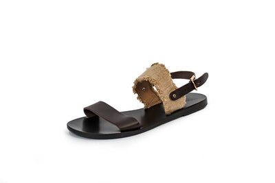 Ancient Greek Sandals Shoes Large | US 9 | IT 39 Ankle Clasp Sandal