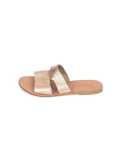 Ancient Greek Sandals Shoes Large | US 9 Metallic Strap Sandals