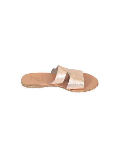 Ancient Greek Sandals Shoes Large | US 9 Metallic Strap Sandals