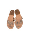 Ancient Greek Sandals Shoes Large | US 9 Metallic Strap Sandals