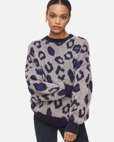 Anine Bing Clothing Medium "Raigh" Leopard Sweater