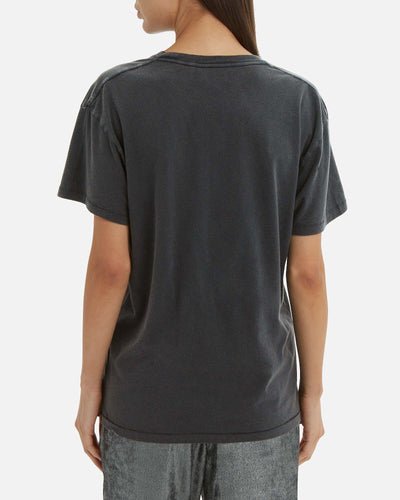 Anine Bing Clothing XS "Viper" Black T-Shirt