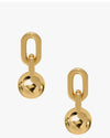 Anine Bing Jewelry One Size "Link Ball Drop Earrings"