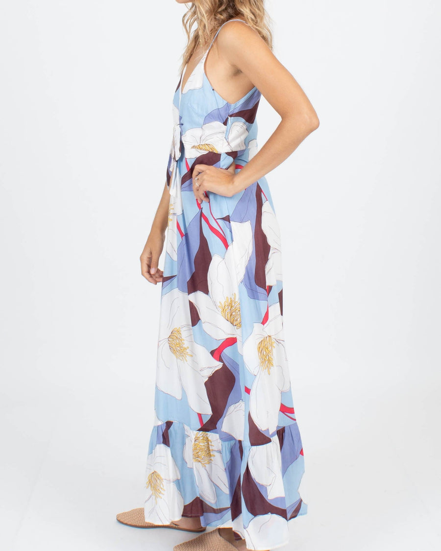 Antik Batik Clothing Medium | US 8 Sleeveless Tie Front Maxi Dress