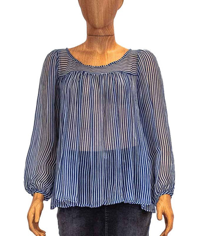 Antik Batik Clothing XS Sheer Striped Blouse