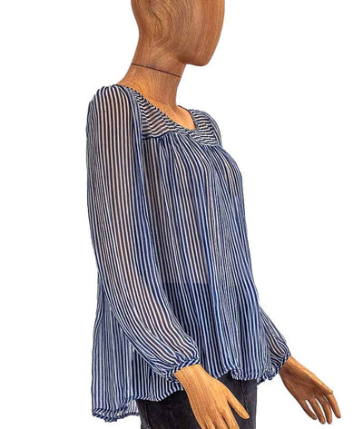 Antik Batik Clothing XS Sheer Striped Blouse