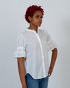 APIECE APART Clothing Medium | US 8 Short Sleeve Collarless Button Down