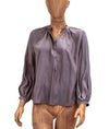 APIECE APART Clothing XS | US 0 Long Sleeve Silk Henley Top