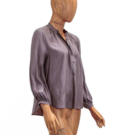 APIECE APART Clothing XS | US 0 Long Sleeve Silk Henley Top