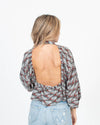 APIECE APART Clothing XS | US 0 Printed Open Back Blouse