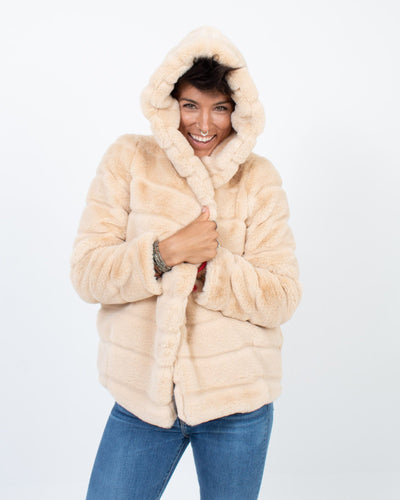APPARIS Clothing Small "Goldie" Faux Fur Jacket