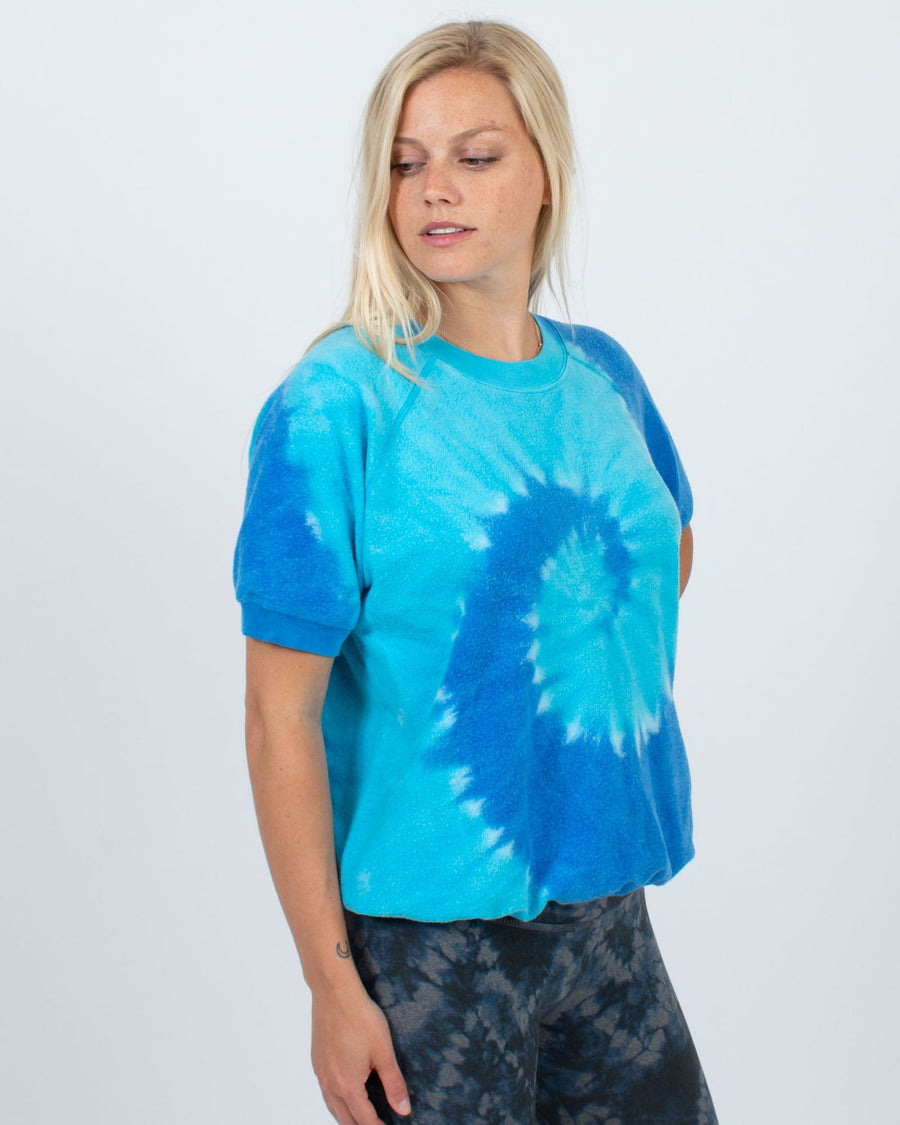 AQC Clothing XS Short Sleeve Tie Dye Sweatshirt