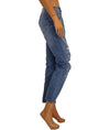 AQUA Clothing XS | US 25 Pearl Studded Straight Leg Jeans