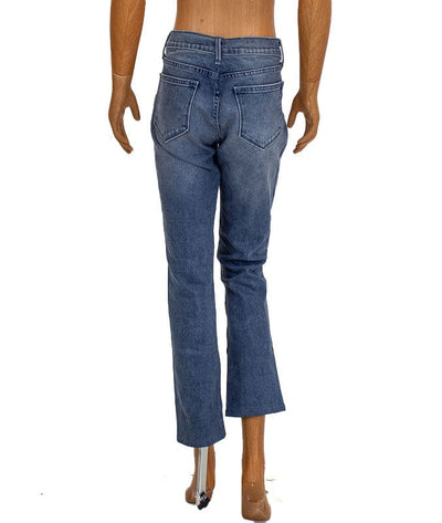 AQUA Clothing XS | US 25 Pearl Studded Straight Leg Jeans