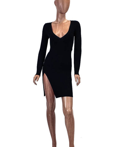 ARTICLE Clothing XS Long Sleeve Ribbed Mini Dress