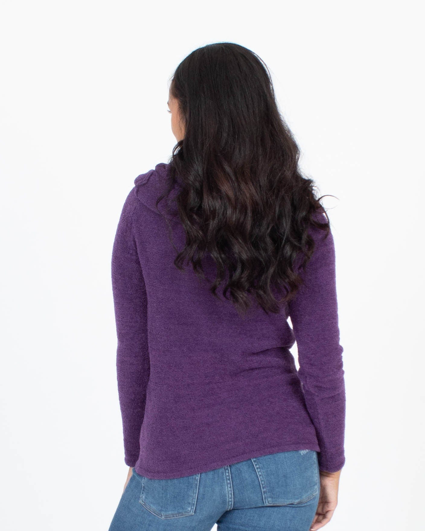 Long Sleeve Cowl Neck Turtleneck Sweater
