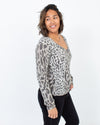 ATM Clothing Large Animal Print Cashmere Sweater
