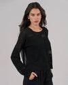 ATM Clothing Large "Linen Gauze Sweater"