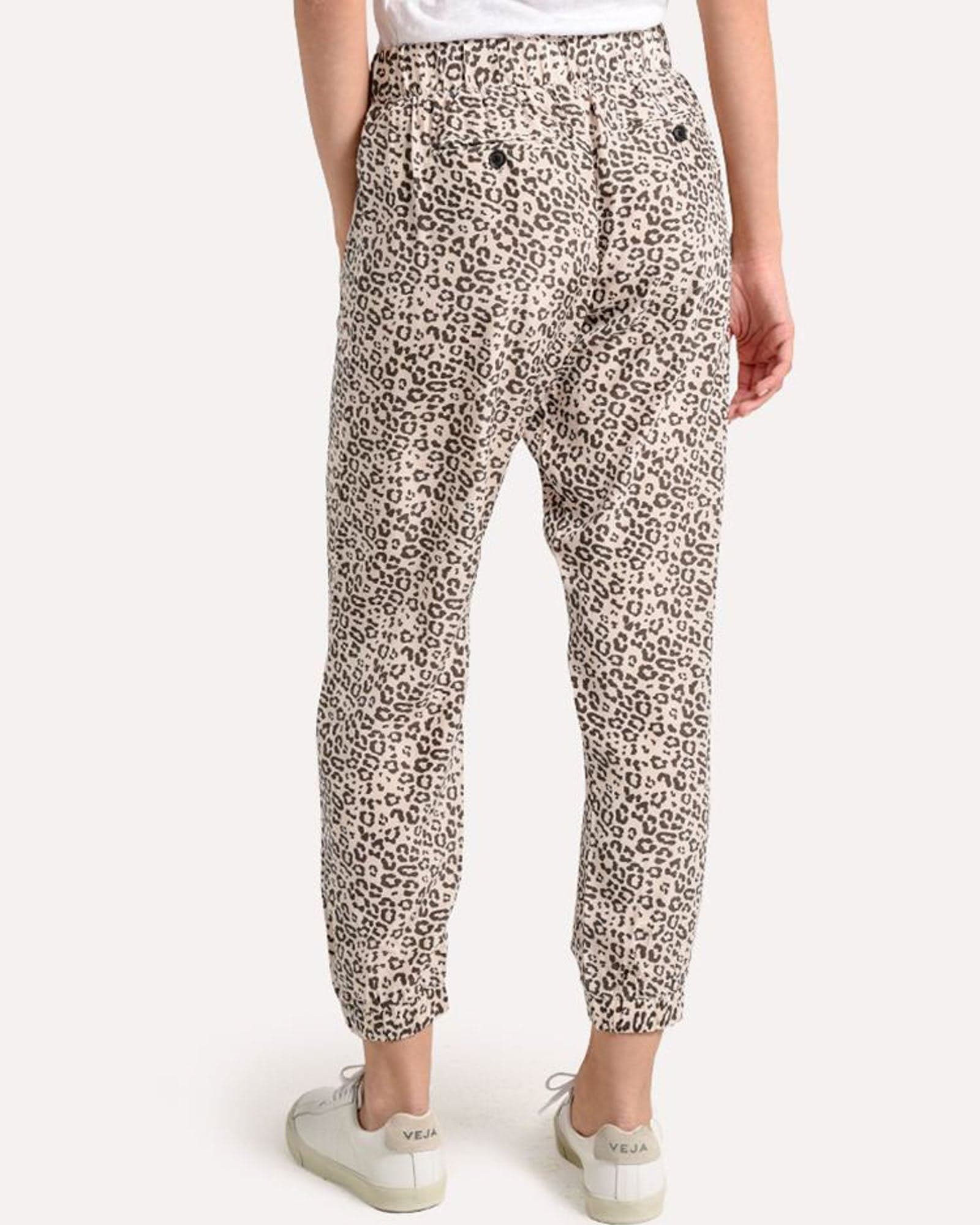 Lunar Leopard Print Silk Joggers - The Revury