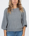 Autumn Cashmere Clothing Small Puff Sleeve Cashmere Sweater