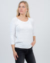 Autumn Cashmere Clothing Small Textured Pullover Sweater