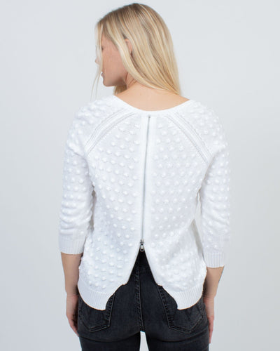 Autumn Cashmere Clothing Small Textured Pullover Sweater