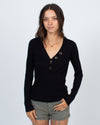 Autumn Cashmere Clothing XS Button Front Cashmere Sweater