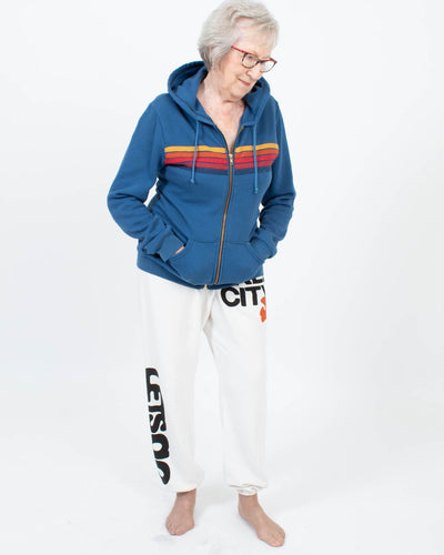 Aviator Nation Clothing Medium AV Zip-Up Hoodie