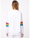 Aviator Nation Clothing XS Rainbow Stitch Crew Sweatshirt