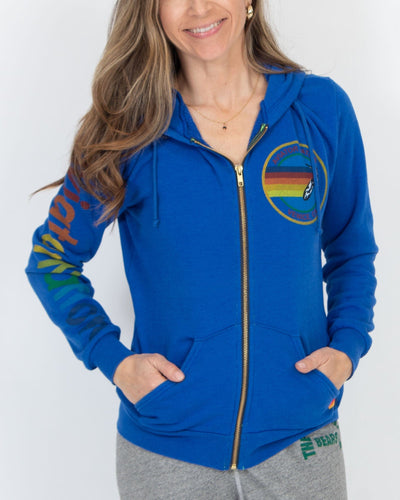Aviator Nation Clothing XS Zip Up Logo Hoodie