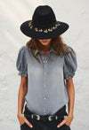 BA&SH Clothing Large "Danee" Denim Shirt