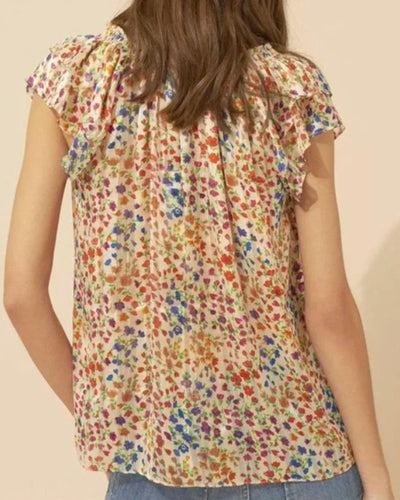 BA&SH Clothing XS "Ruby" Ruffle Sleeve Top