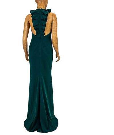 Badgley Mischka Clothing Small | US 4 T-Back Ruffle Maxi Dress