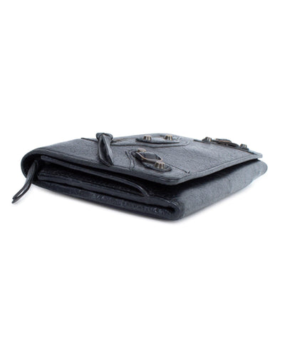 Balenciaga Accessories One Size Motocross Leather Continental Wallet