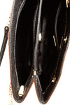 Bally Bags One Size Black and Tan Leather Purse