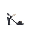 Balmain Shoes Medium | US 9 Black Patent Leather Peep-Toe Heels