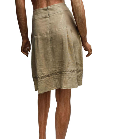 Barbara Bui Initials Clothing Medium | FR 40 I US 8 A-Line Metallic Skirt