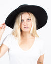 BCBG Max Azria Accessories One Size Black Wide Brim Hat