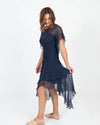 BCBG Max Azria Clothing Small | US 4 Sheer Drop Waist Dress