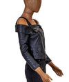 BCBG Max Azria Clothing XS Leather "Clyde" Moto Top