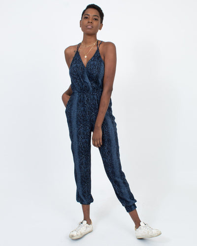 BCBG Max Azria Clothing XS Snake Print Jumpsuit