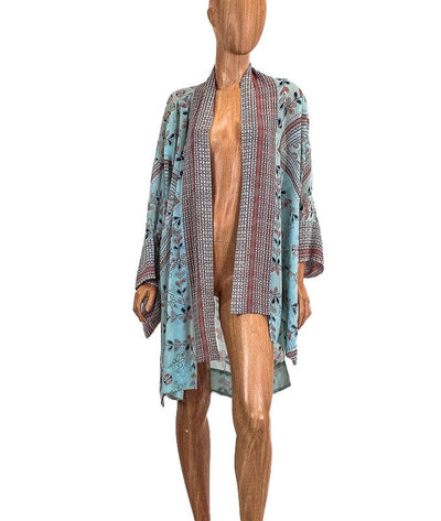 BCBG Max Azria Clothing XS | XS/S Sheer Printed Kimono