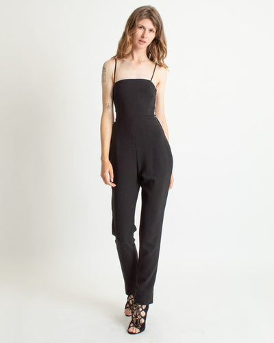 BCBG Max Azria Clothing XXS Black Sleeveless Jumpsuit