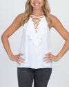 BCBG Max Azria Clothing XXS Lace Up Blouse