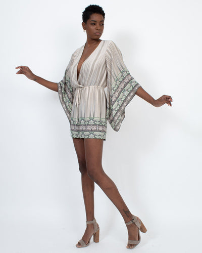 BCBG Max Azria Clothing XXS Printed Flowy Romper