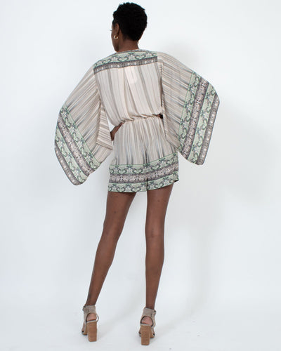 BCBG Max Azria Clothing XXS Printed Flowy Romper