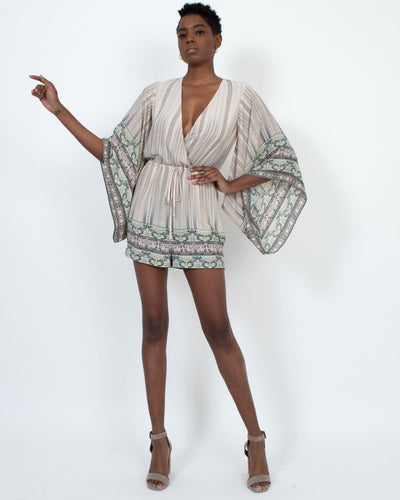 BCBG Max Azria Clothing XXS Printed Flowy Romper