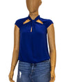 BCBG Max Azria Clothing XXS Royal Blue Blouse