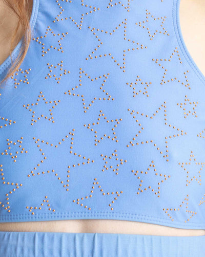 Beach Riot Clothing Small Star Bedazzled Sports Bra